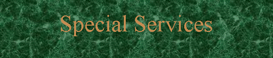 Text Box: Special Services